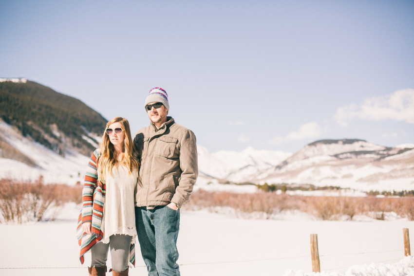 002 Julie Matt Crested Butte Engagement Winter Snow Outdoors Fun Local spots Paradise