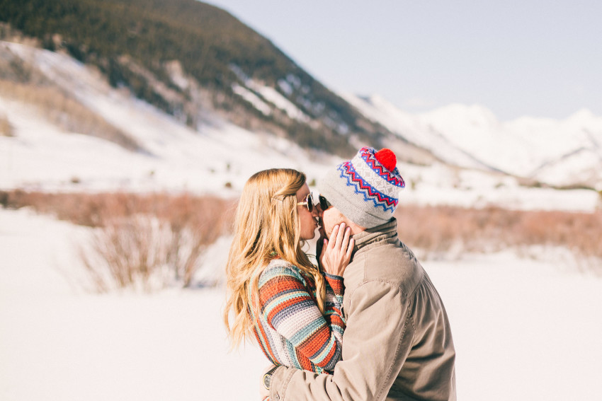 008 Julie Matt Crested Butte Engagement Winter Snow Outdoors Fun Local spots Paradise