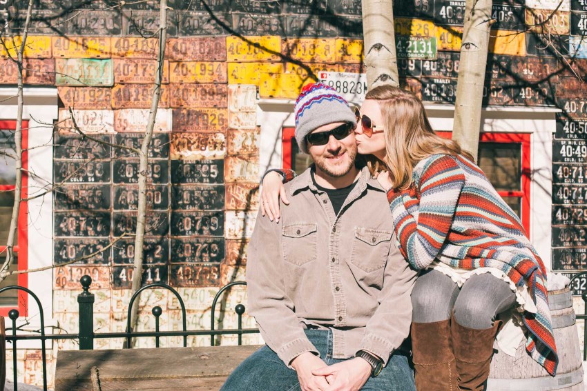 010 Julie Matt Crested Butte Engagement Winter Snow Outdoors Fun Local spots Paradise