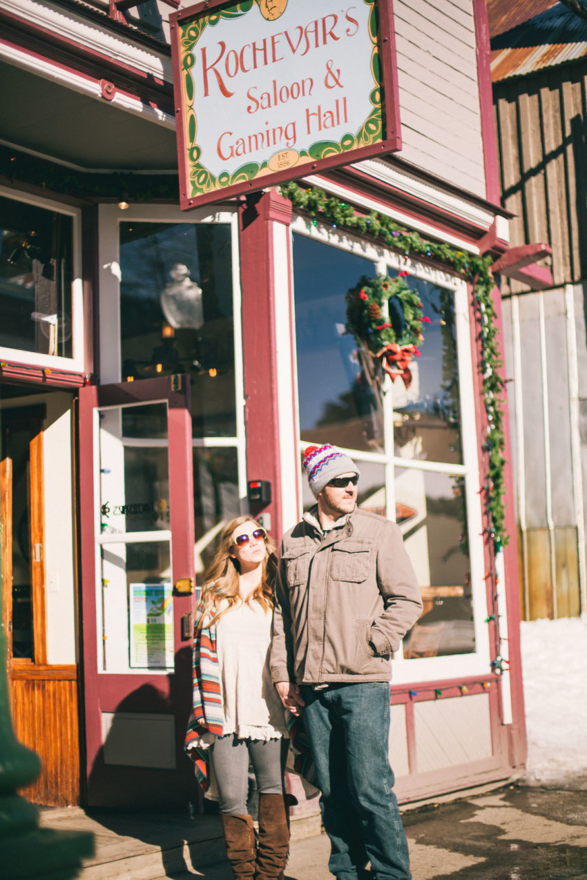 012 Julie Matt Crested Butte Engagement Winter Snow Outdoors Fun Local spots Paradise