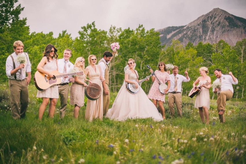 018_Crested Butte Wedding Photographer Secret Stash Woods Walk Ceremony Jamie Blue Bird Events Boho Epic Stars