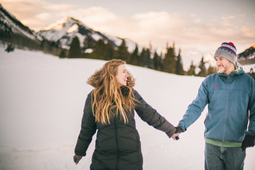 020 Julie Matt Crested Butte Engagement Winter Snow Outdoors Fun Local spots Paradise