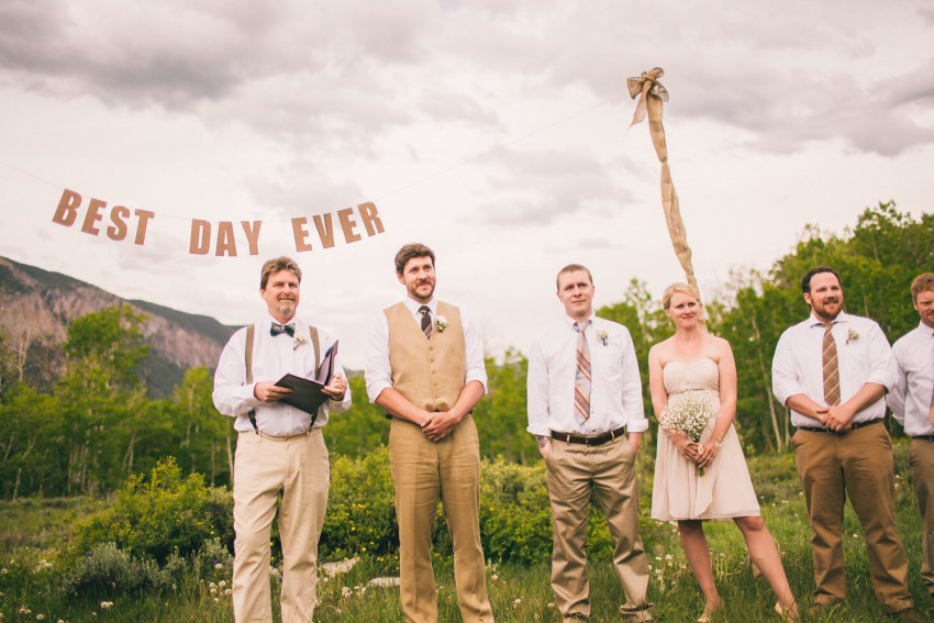 026_Crested Butte Wedding Photographer Secret Stash Woods Walk Ceremony Jamie Blue Bird Events Boho Epic Stars