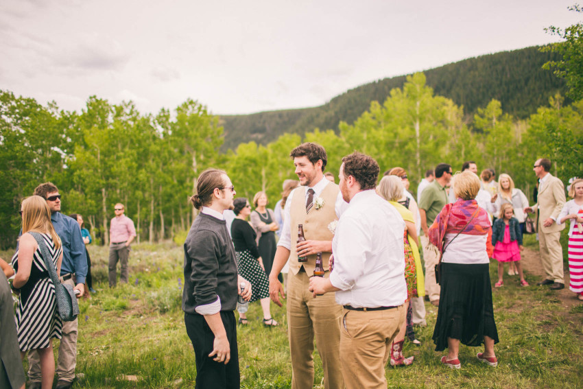 036_Crested Butte Wedding Photographer Secret Stash Woods Walk Ceremony Jamie Blue Bird Events Boho Epic Stars