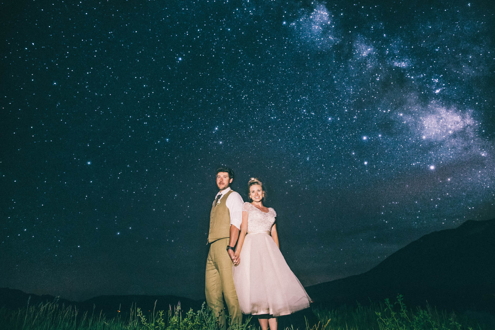 060_Crested Butte Wedding Photographer Secret Stash Woods Walk Ceremony Jamie Blue Bird Events Boho Epic Stars