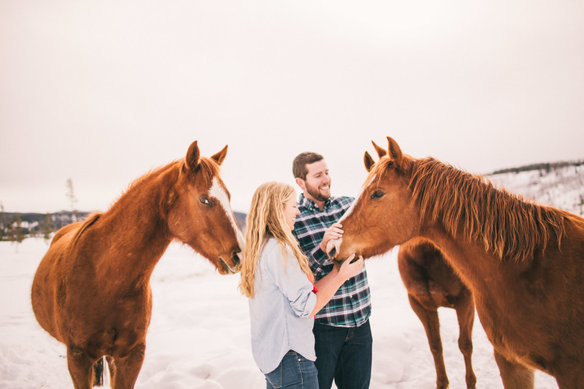 Kori Dan Engagement Steamboat Springs Vista Verde Ranch Horses Barn Snow Winter-002