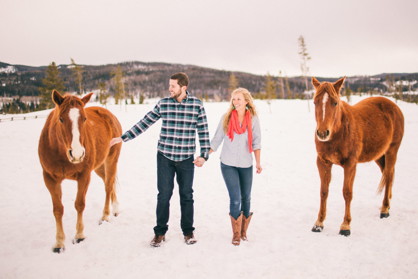 Kori Dan Engagement Steamboat Springs Vista Verde Ranch Horses Barn Snow Winter-010