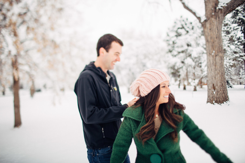 Nikki Chris Snow Engagement Adventure City Park West Denver Blizzard-006