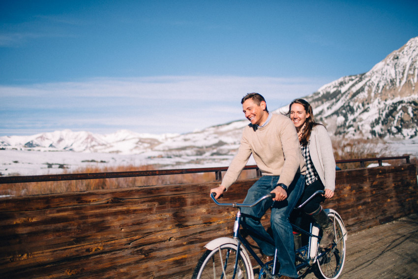 Sarah Seth Engagement Crested Butte Slate River Bridges Tour Charming Tandem Bicycle-001