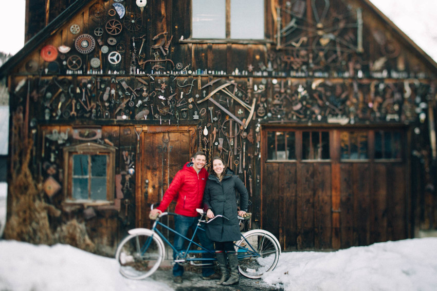 Sarah Seth Engagement Crested Butte Slate River Bridges Tour Charming Tandem Bicycle-010