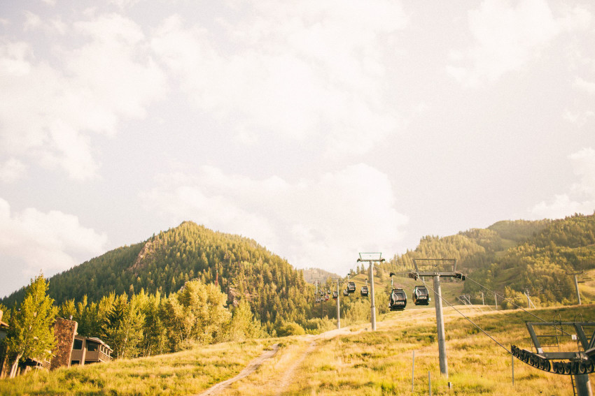 010 Aspen CO Mountain Top Gondola Upload Intimate Luxury Wedding Tiffany Tom