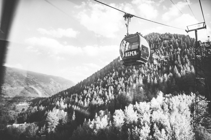 012 Aspen CO Mountain Top Luxury Wedding Gondola Intimate Tiffany Tom