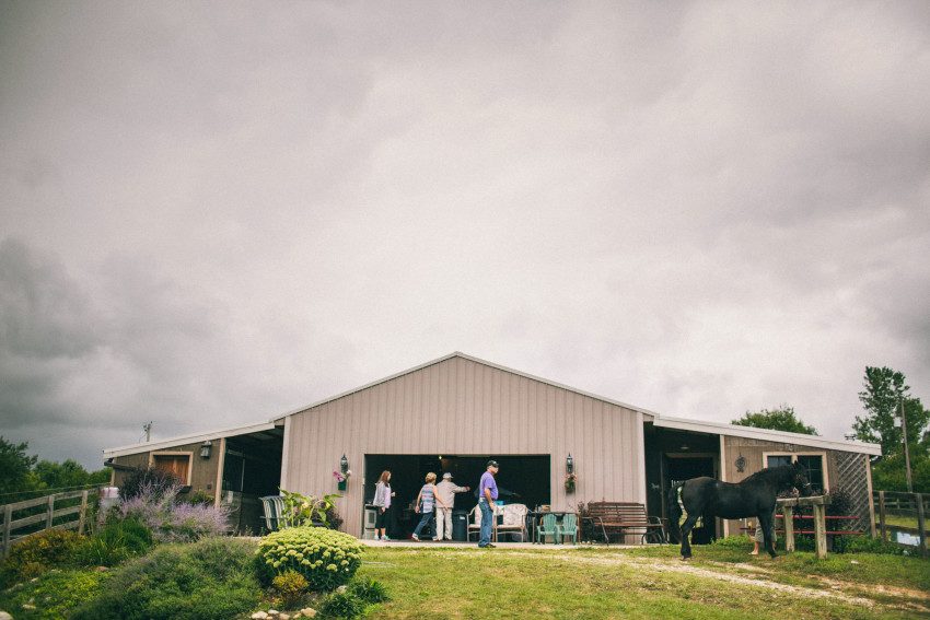 014 Mukwonago Milwaukee WI Barn DIY Laid-back Country Horses Tractor Picnic Summer Fun Christian Thursday Weekday Hay Bales Danny Andrea