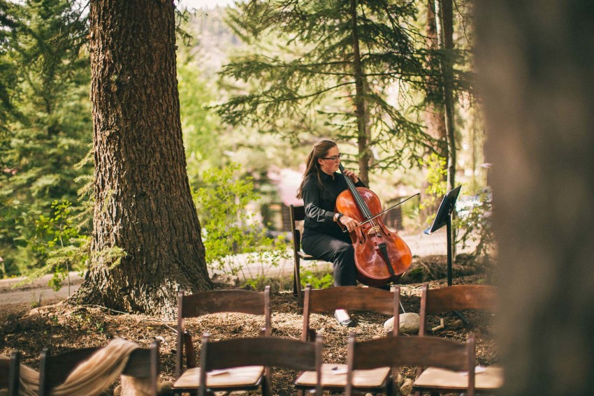 015 Crested Butte CO Harmel Country Dude Ranch Bonez Fun Laid-back Live Music Reception Mt Crested Butte Beautiful Ceremony In Woods Lauren Matt