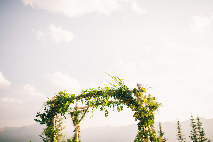 018 Aspen CO Mountain Top Luxury Wedding Ceremony Site Little Nell