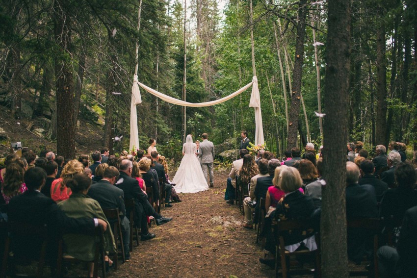 023 Crested Butte CO Harmel Country Dude Ranch Bonez Fun Laid-back Live Music Reception Mt Crested Butte Beautiful Ceremony In Woods Lauren Matt