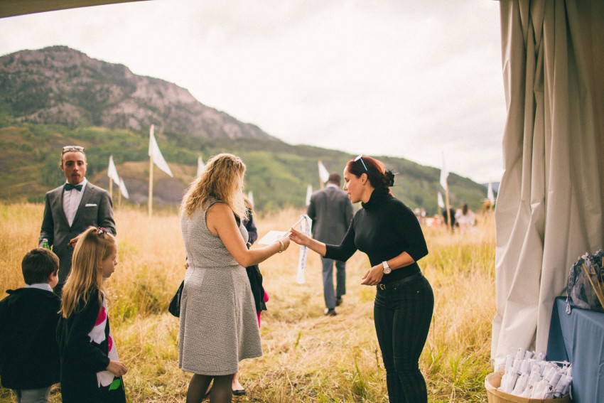 025 Crested Butte CO Private Ranch Wedding Local Foodie Stormy Rain Unique Initimate Burning of Sage Ceremony Barn Live Band Marquee Lights Stars Night Sky