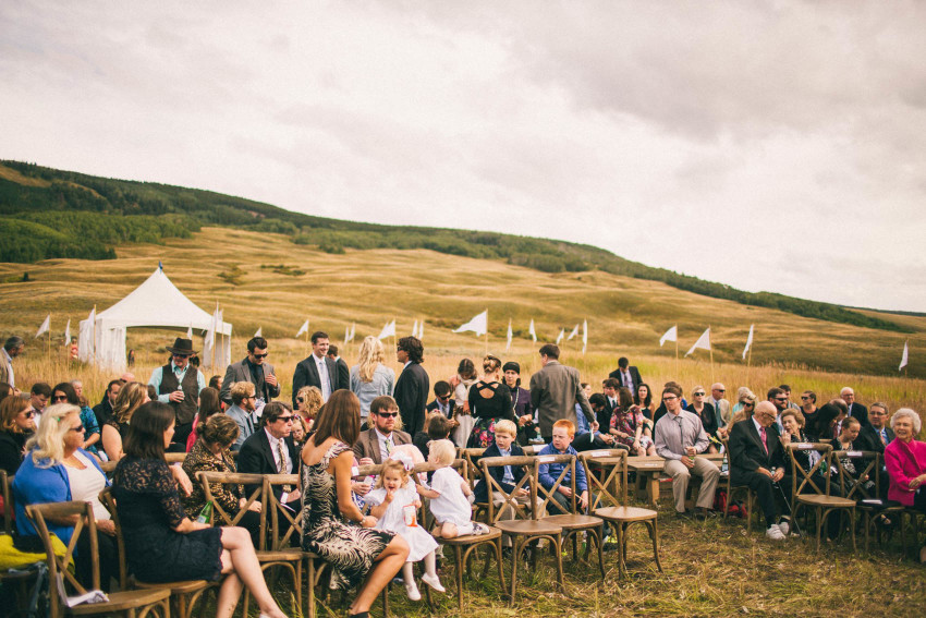 029 Crested Butte CO Private Ranch Wedding Local Foodie Stormy Rain Unique Initimate Burning of Sage Ceremony Barn Live Band Marquee Lights Stars Night Sky