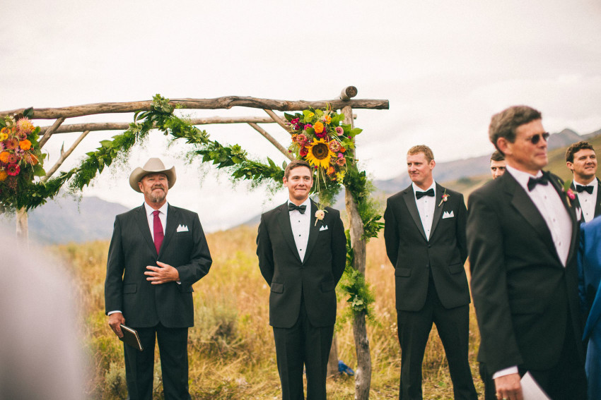 037 Crested Butte CO Private Ranch Wedding Local Foodie Stormy Rain Unique Initimate Burning of Sage Ceremony Barn Live Band Marquee Lights Stars Night Sky