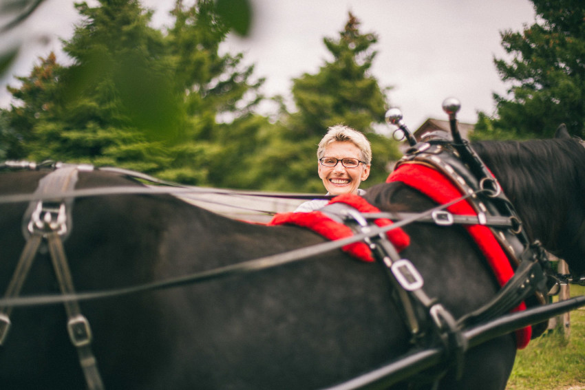 039 Mukwonago Milwaukee WI Barn DIY Laid-back Country Horses Tractor Picnic Summer Fun Christian Thursday Weekday Hay Bales Danny Andrea