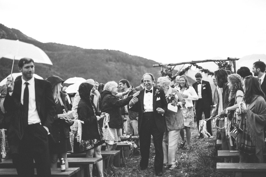 056 Crested Butte CO Private Ranch Wedding Local Foodie Stormy Rain Unique Initimate Burning of Sage Ceremony Barn Live Band Marquee Lights Stars Night Sky