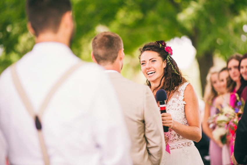 057 Mukwonago Milwaukee WI Barn DIY Laid-back Emotional Wedding Ceremony Danny Andrea