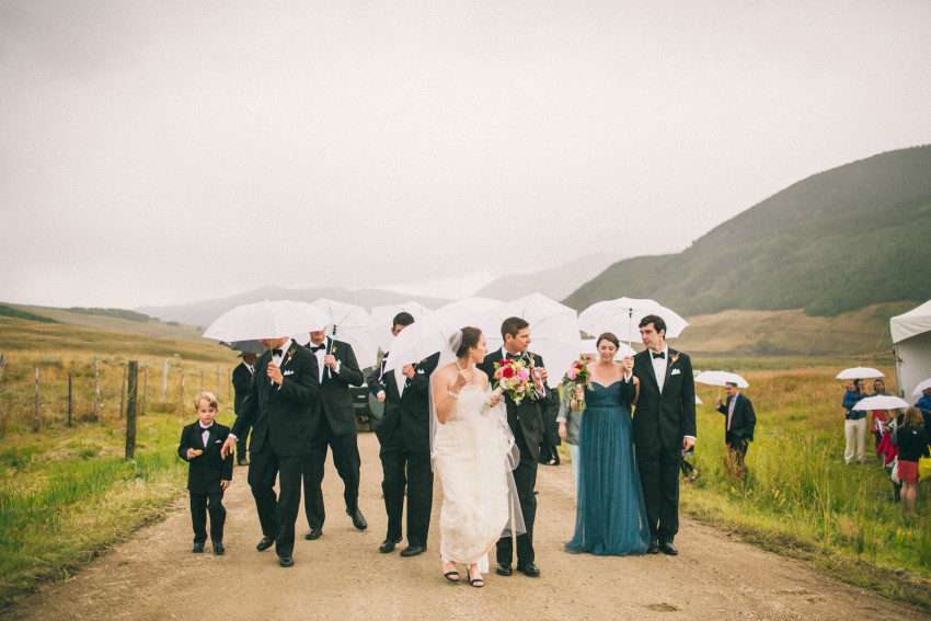 059 Crested Butte CO Private Ranch Wedding Local Foodie Stormy Rain Unique Initimate Burning of Sage Ceremony Barn Live Band Marquee Lights Stars Night Sky