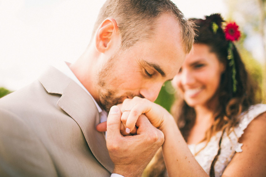 069 Mukwonago Milwaukee WI Barn DIY Laid-back Creative Kissing Ring Hand Shot Bride Groom Danny Andrea