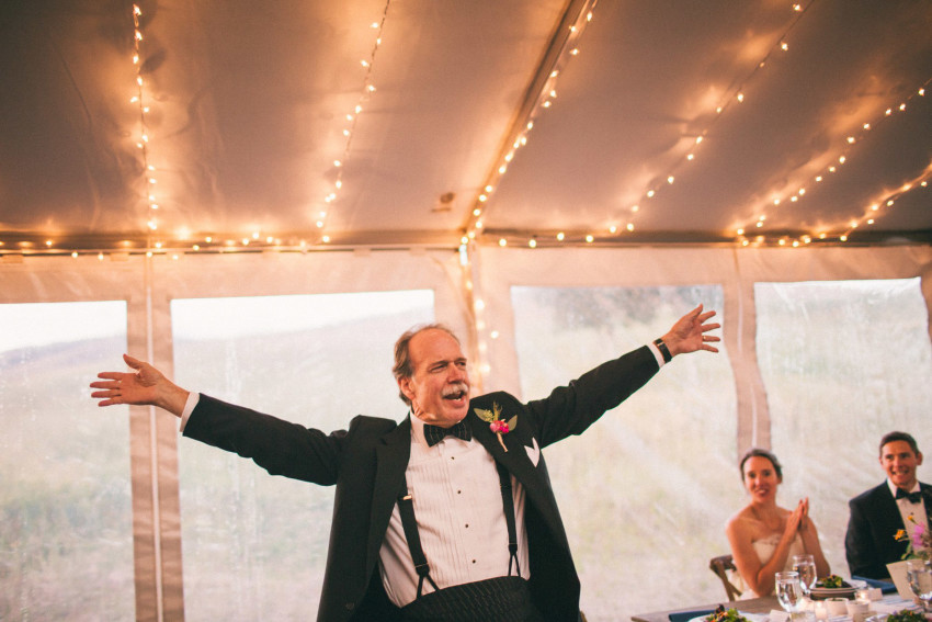 085 Crested Butte CO Private Ranch Wedding Local Foodie Stormy Rain Unique Initimate Burning of Sage Ceremony Barn Live Band Marquee Lights Stars Night Sky