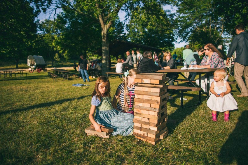 091 Mukwonago Milwaukee WI Barn DIY Laid-back Country Horses Tractor Picnic Summer Fun Christian Thursday Weekday Hay Bales Danny Andrea