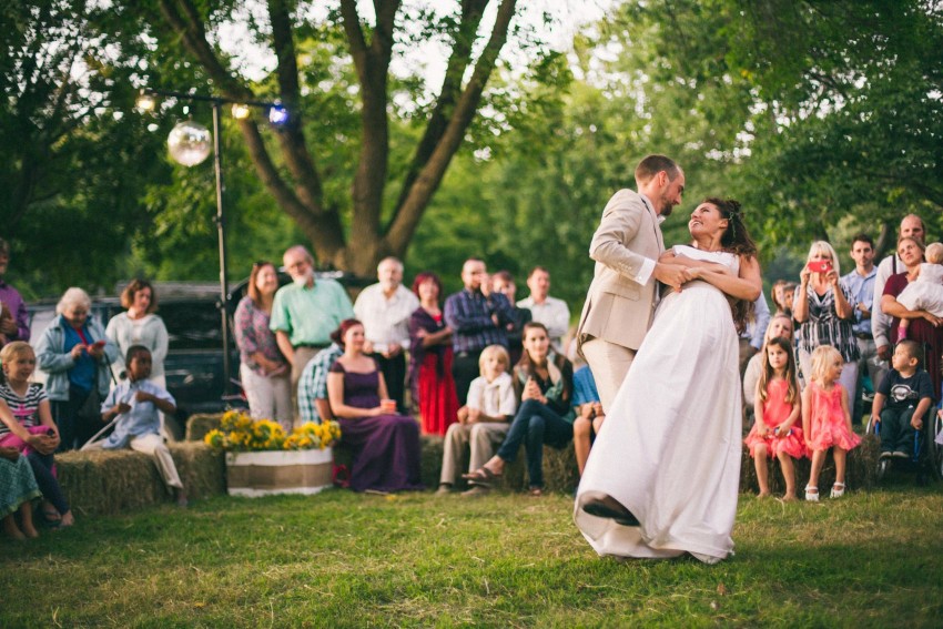 105 Mukwonago Milwaukee WI Barn DIY Laid-back Country Horses Tractor Picnic Summer Fun Christian Fun First Dance Hay Bales Danny Andrea