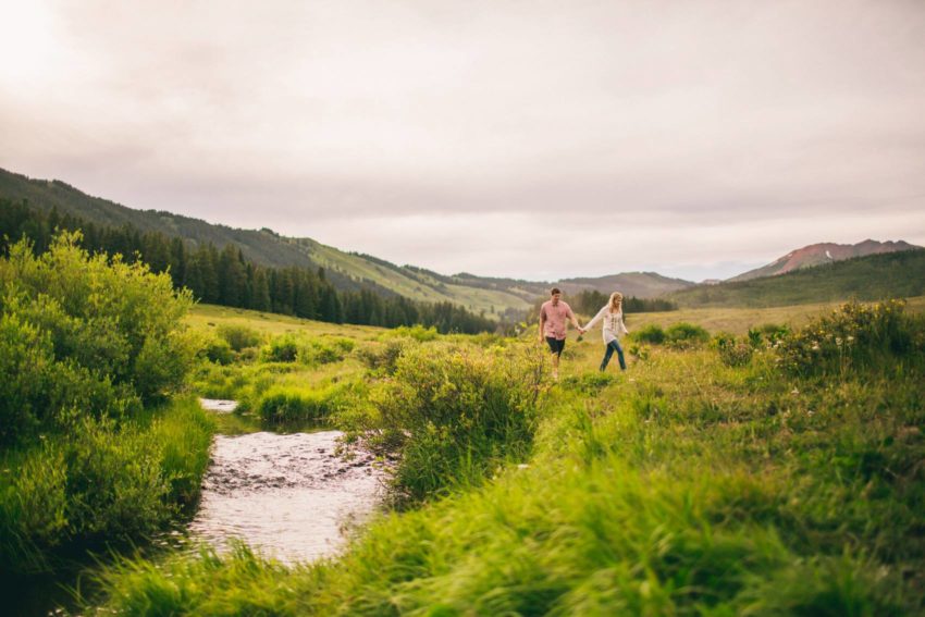 001 Crested Butte Wildflower Adventure Engagement Shoot Washington Gulch Jenna Drew