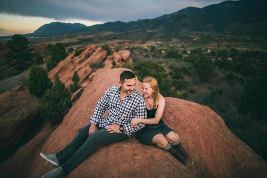 001 Garden of the Gods Adventure Engagement Session Denise Levi