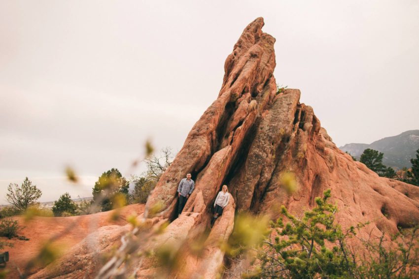 002 Garden of the Gods Adventure Engagement Session Denise Levi