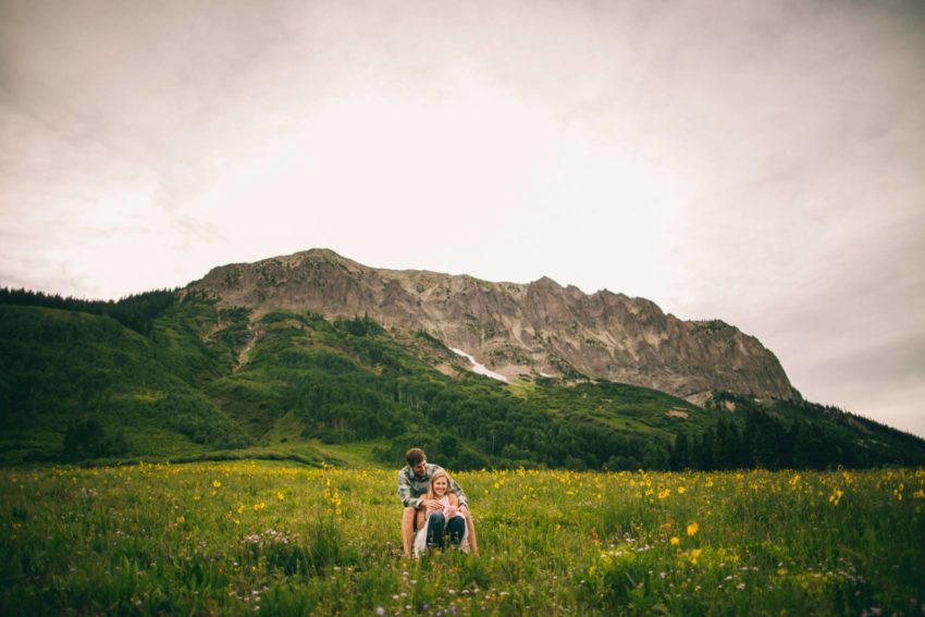 007 Crested Butte Wildflower Adventure Engagement Shoot Washington Gulch Jenna Drew