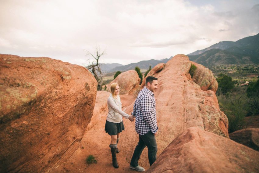 007 Garden of the Gods Adventure Engagement Session Denise Levi