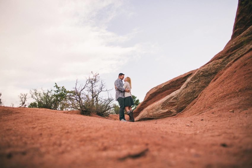 008 Garden of the Gods Adventure Engagement Session Denise Levi