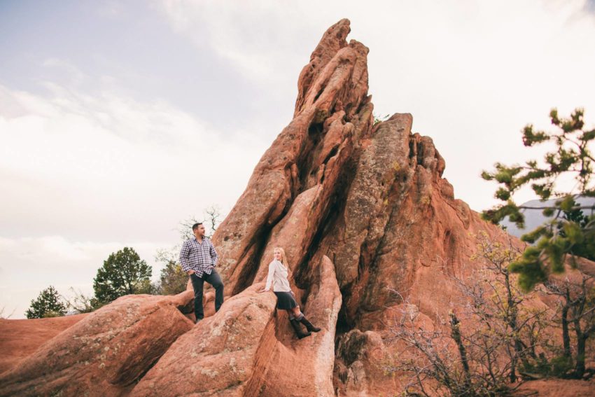 009 Garden of the Gods Adventure Engagement Session Denise Levi