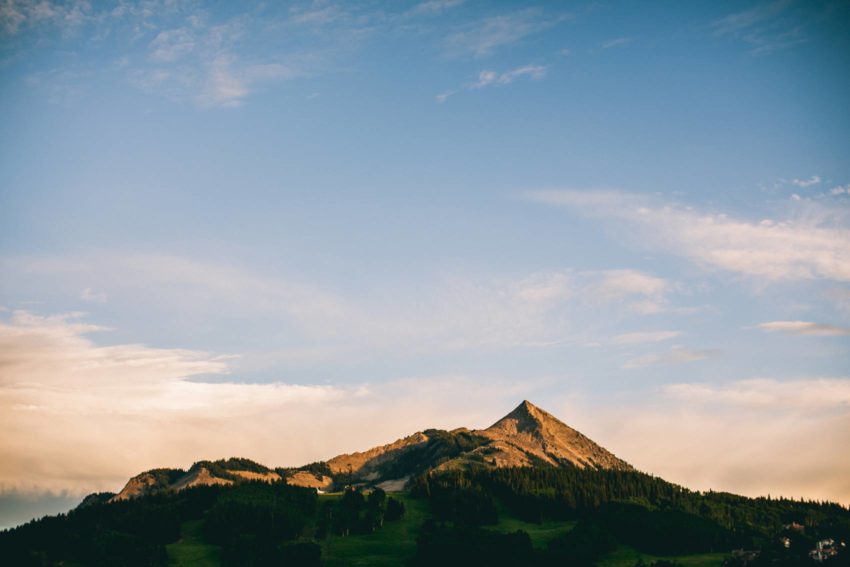 Mount Crested Butte during Sunset