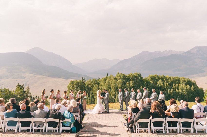 Beautiful wedding ceremony venue Ten Peaks