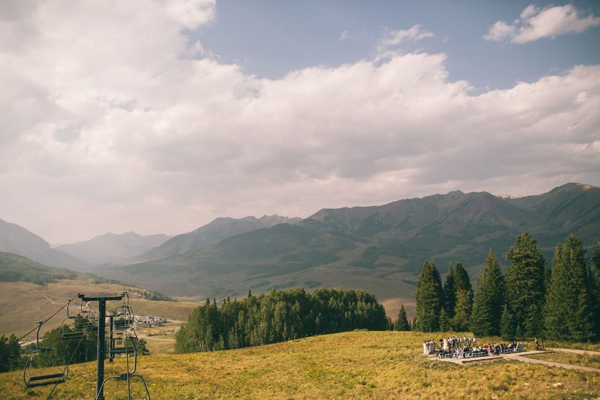 Beautiful wedding ceremony venue Ten Peaks