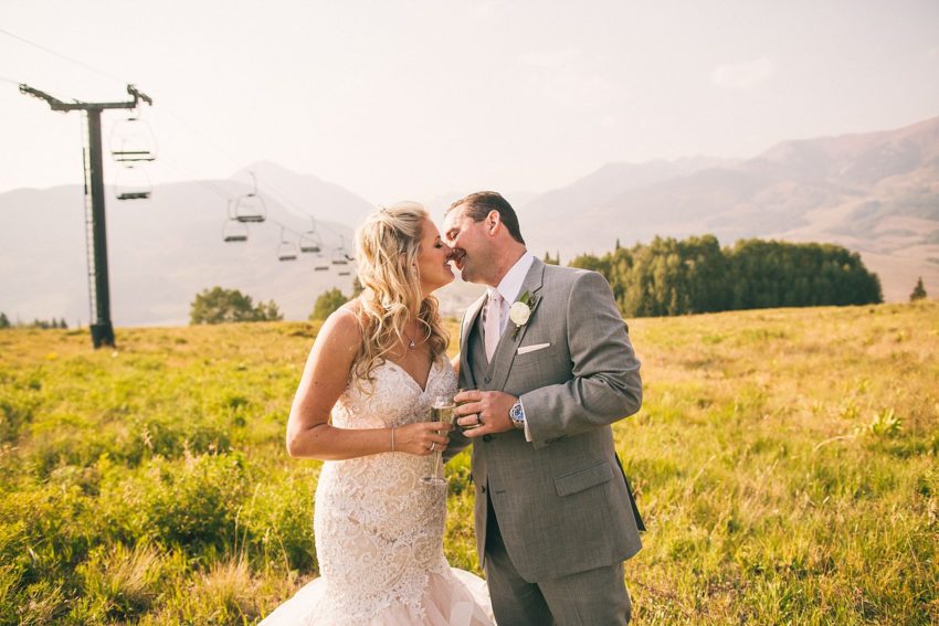 Beautiful Epic Bride Groom Portraits Mountain Ten Peaks Crested Butte