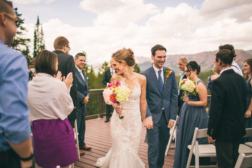 beautiful wedding at crested butte uleys cabin