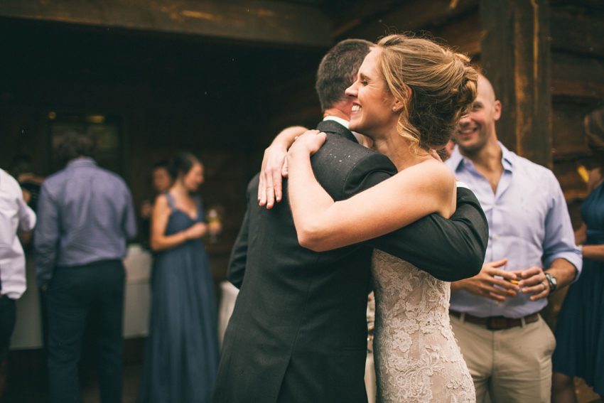 raining weather crested butte wedding day