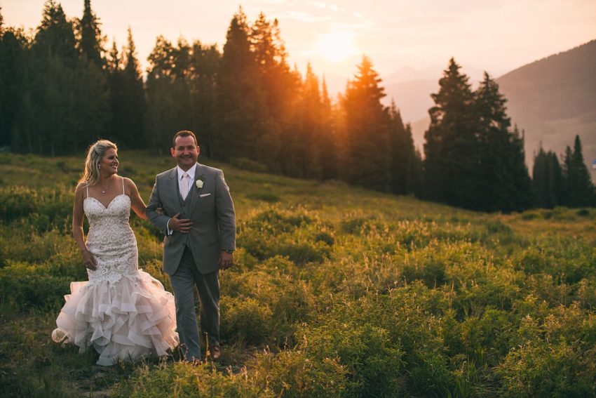 Sunset Photos Ten Peaks Bride Groom Wedding