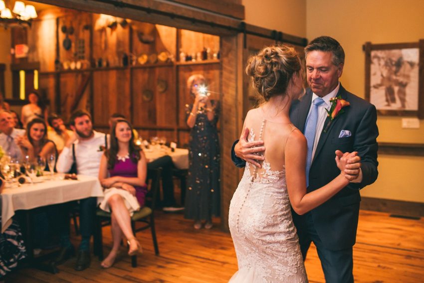 father daughter dance uleys cabin wedding reception