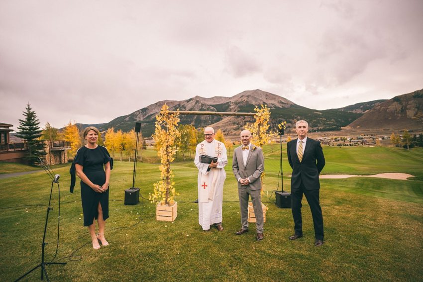 Club of Crested Butte Fall Wedding Ceremony