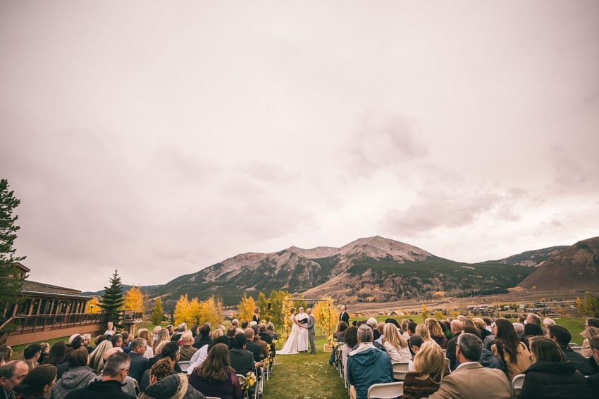 club of crested butte fall wedding
