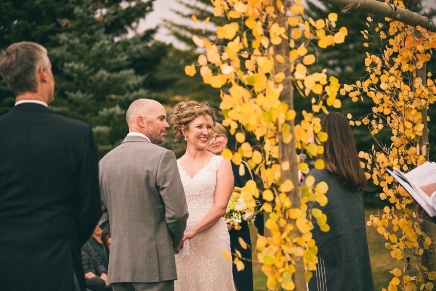 club of crested butte fall wedding