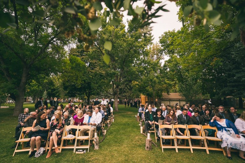 Guess waiting for bride and groom ceremony to start Wedding